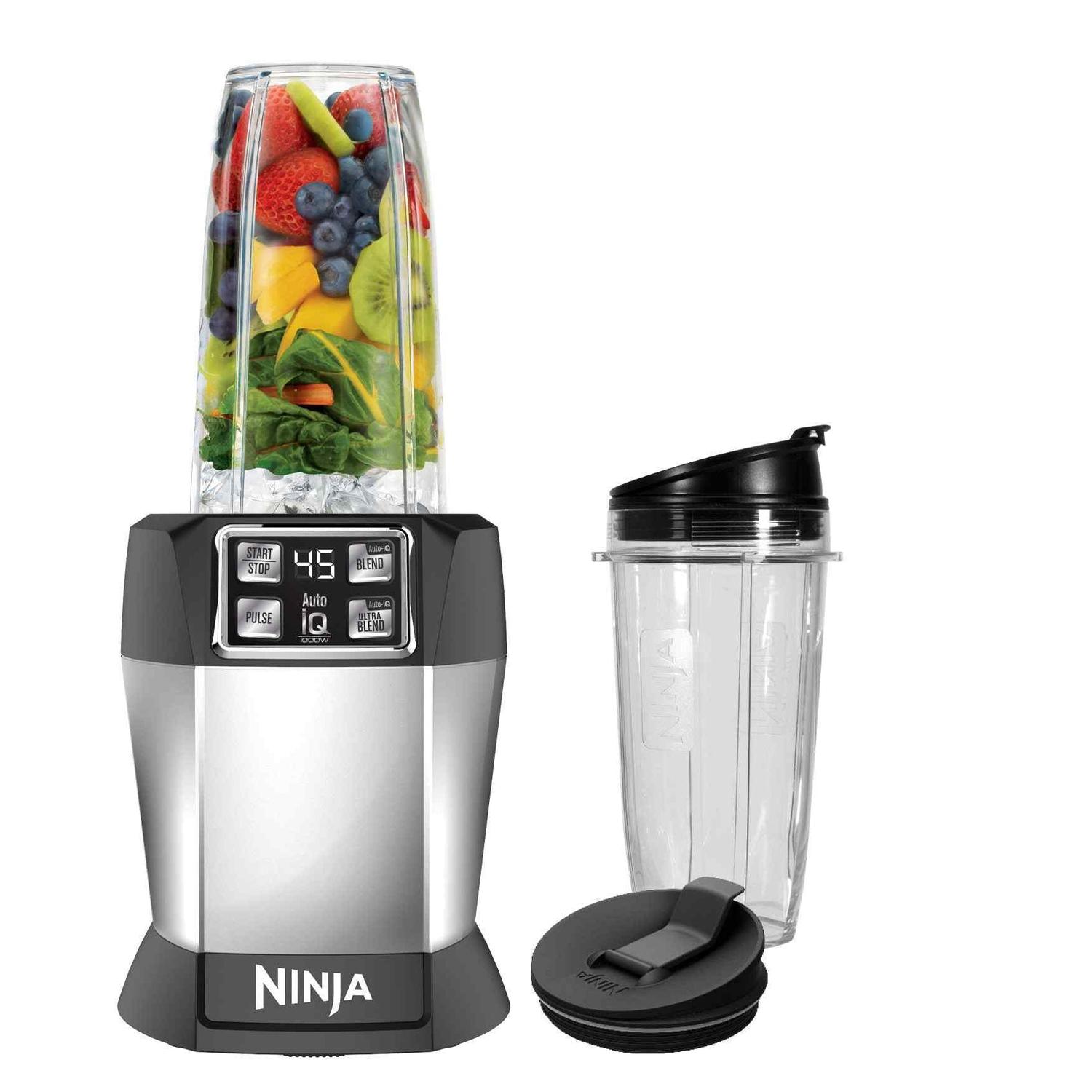 Licuadora Ninja Extractor de nutrientes SS101Q 4, programas, 1200 watts, 4  vasos, plata